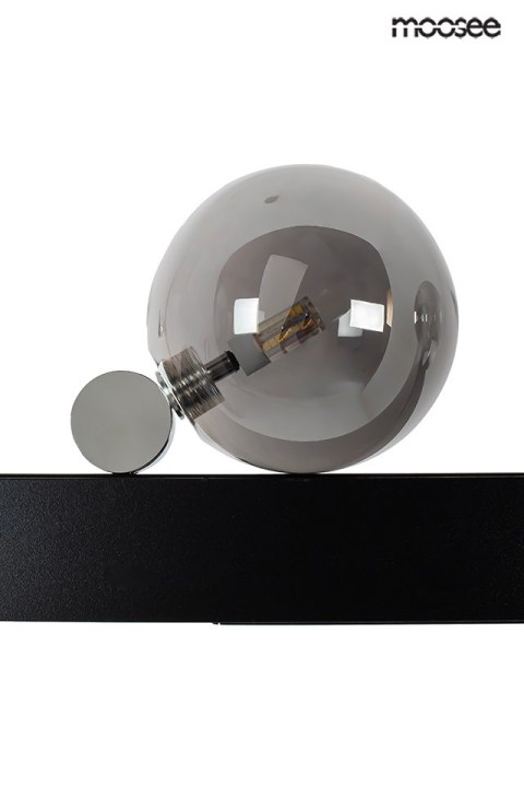 LAMPA WISZĄCA VECTRA CZARNA, MOOSEE, LED, DESIGNERSKA, LOFT, DYMIONE SZKŁO