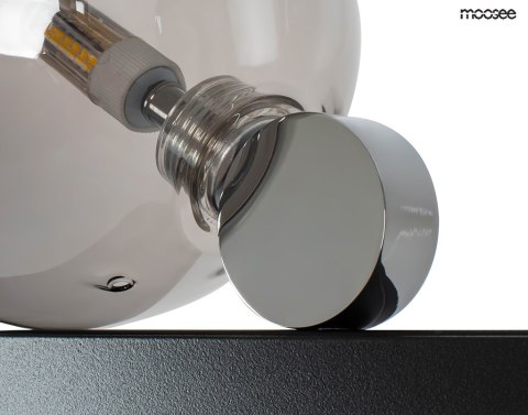 LAMPA WISZĄCA VECTRA CZARNA, MOOSEE, LED, DESIGNERSKA, LOFT, DYMIONE SZKŁO