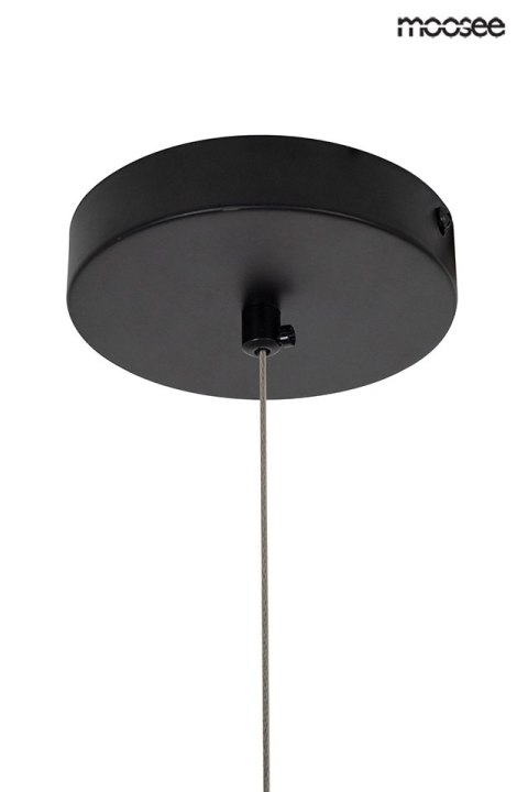 LAMPA WISZĄCA VECTRA CZARNA, MOOSEE, LED, DESIGNERSKA, LOFT, DYMIONE SZKŁO