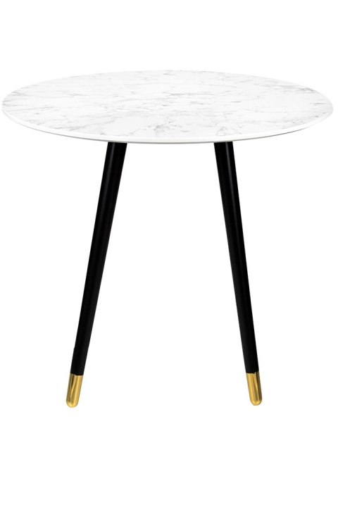 BIAŁY OKRĄGŁY STOLIK KAWOWY GLAMOUR, CZARNO ZŁOTE NOGI, DO SALONU, 90 CM BIAŁY OKRĄGŁY STOLIK KAWOWY GLAMOUR, CZARNO ZŁOTE NOGI, DO SALONU, 90 CM
