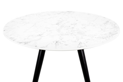 BIAŁY OKRĄGŁY STOLIK KAWOWY GLAMOUR, CZARNO ZŁOTE NOGI, DO SALONU, 90 CM BIAŁY OKRĄGŁY STOLIK KAWOWY GLAMOUR, CZARNO ZŁOTE NOGI, DO SALONU, 90 CM