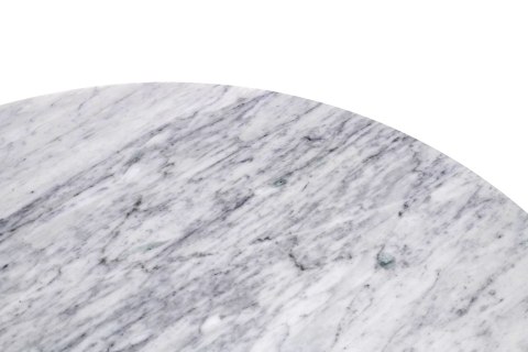 BIAŁY OKRĄGŁY STÓŁ TULIP MARBLE, MARMUROWY BLAT, DO JADALNI, SALONU, 90 CM BIAŁY OKRĄGŁY STÓŁ TULIP MARBLE, MARMUROWY BLAT, DO JADALNI, SALONU, 90 CM