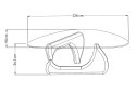 NOWOCZESNY CZARNY STOLIK KAWOWY, SZKLANY BLAT, DO SALONU, ELEGANCKI 130 CM