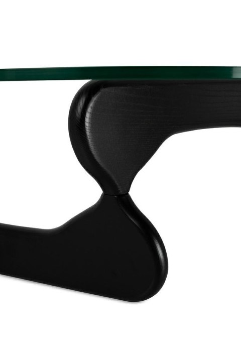 NOWOCZESNY CZARNY STOLIK KAWOWY, SZKLANY BLAT, DO SALONU, ELEGANCKI 130 CM NOWOCZESNY CZARNY STOLIK KAWOWY, SZKLANY BLAT, DO SALONU, ELEGANCKI 130 CM