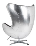 CZARNY FOTEL EGG INDUSTRIALNY, LOFT, JAJO, OBROTOWY, METALOWY, DO SALONU