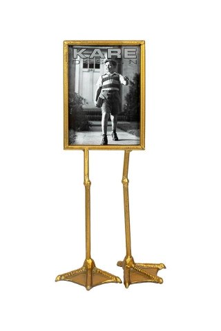RAMKA NA ZDJĘCIA ANATRA KARE DESIGN, ZŁOTA, KACZE NOGI, PIONOWA, 38,5 CM