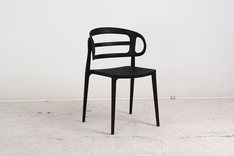 NOWOCZESNE CZARNE KRZESŁO MONA, DO JADALNI, Z PODŁOKIETNIKAMI, NA BALKON NOWOCZESNE CZARNE KRZESŁO MONA, DO JADALNI, Z PODŁOKIETNIKAMI, NA BALKON