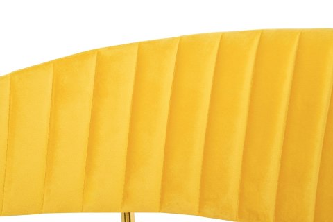 TAPICEROWANE ŻÓŁTE KRZESŁO GLAMOUR - VERONA, WELUROWE, DO SALONU, ZŁOTE TAPICEROWANE ŻÓŁTE KRZESŁO GLAMOUR - VERONA, WELUROWE, DO SALONU, ZŁOTE