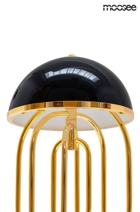 LAMPA STOŁOWA AURORIA, ZŁOTA, CZARNA, GLAMOUR, MOOSE, NOCNA, MODERN, G9
