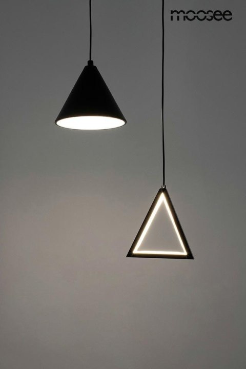 LAMPA WISZĄCA LUMINOS MOOSEE CZARNA, LED, DESIGNERSKA, LOFT, GEOMETRYCZNA