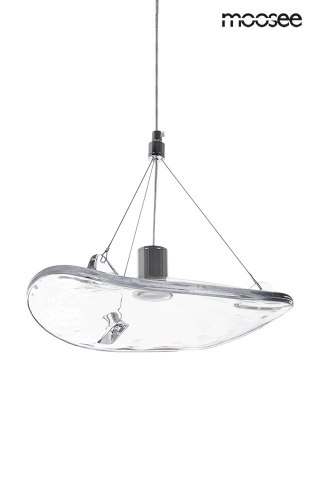 LAMPA WISZĄCA LUMINOS MOOSEE, SZKLANA, NOWOCZESNA, LED, DO SALONU, LOFT