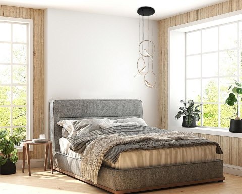 LAMPA WISZĄCA AURAE MOOSEE, ZŁOTA, PTASZKI, DESIGNERSKA, LED 24W, SALON
