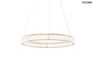 LAMPA WISZĄCA LUMINOSA, ZŁOTA, KRYSZTAŁOWA, LED, GLAMOUR, MOOSEE, 41CM