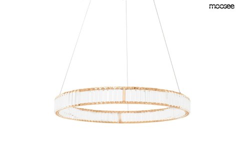 LAMPA WISZĄCA LUMINOSA, ZŁOTA, KRYSZTAŁOWA, LED, GLAMOUR, MOOSEE, 41CM