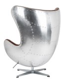 BRĄZOWY FOTEL EGG INDUSTRIALNY, LOFT, JAJO, OBROTOWY, METALOWY, DO SALONU