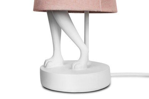 LAMPA STOŁOWA KARE DESIGN ELEGANS, KRÓLIK, BIAŁA, RÓŻOWA, NOCNA, OZDOBNA