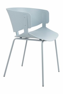 JASNE SZARE NOWOCZESNE KRZESŁO CLOVIS LOFT, Z PODŁOKIETNIKAMI, DO JADALNI
