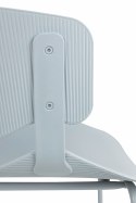 JASNE SZARE NOWOCZESNE KRZESŁO CLOVIS LOFT, Z PODŁOKIETNIKAMI, DO JADALNI
