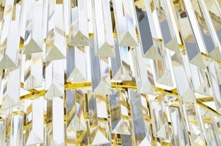 LAMPA WISZĄCA LUMINOSA GOLD 60, ZŁOTA, KRYSZTAŁKI, GLAMOUR, DO SALONU
