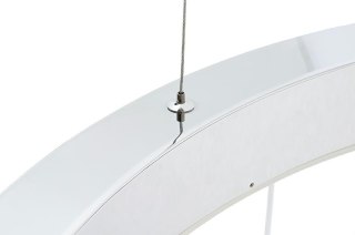 NOWOCZESNA LAMPA WISZĄCA ARING, SREBRNY PIERŚCIEŃ, EKSKLUZYWNA, DO SALONU