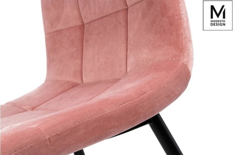 TAPICEROWANE RÓŻOWE KRZESŁO GLAMOUR, WELUROWE, PIKOWANE, DO SALONU, JADALNI TAPICEROWANE RÓŻOWE KRZESŁO GLAMOUR, WELUROWE, PIKOWANE, DO SALONU, JADALNI