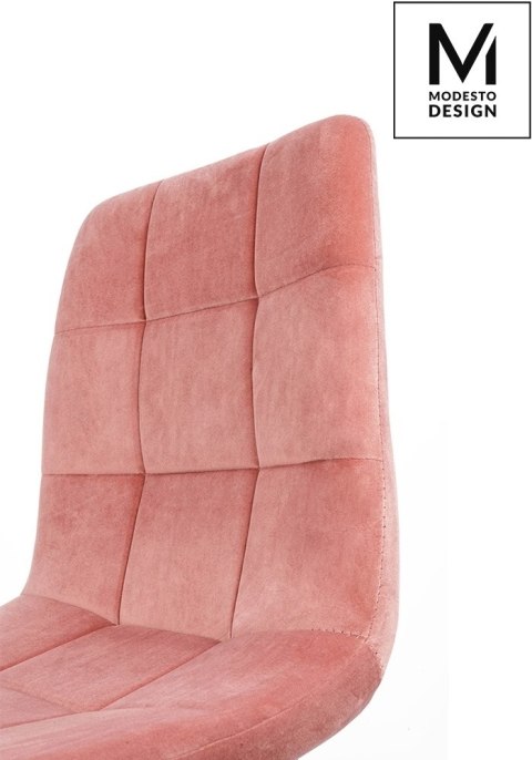 TAPICEROWANE RÓŻOWE KRZESŁO GLAMOUR, WELUROWE, PIKOWANE, DO SALONU, JADALNI TAPICEROWANE RÓŻOWE KRZESŁO GLAMOUR, WELUROWE, PIKOWANE, DO SALONU, JADALNI