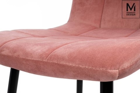 TAPICEROWANE RÓŻOWE KRZESŁO GLAMOUR, WELUROWE, PIKOWANE, DO SALONU, JADALNI TAPICEROWANE RÓŻOWE KRZESŁO GLAMOUR, WELUROWE, PIKOWANE, DO SALONU, JADALNI