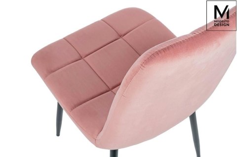 TAPICEROWANE RÓŻOWE KRZESŁO GLAMOUR, WELUROWE, PIKOWANE, DO SALONU, JADALNI TAPICEROWANE RÓŻOWE KRZESŁO GLAMOUR, WELUROWE, PIKOWANE, DO SALONU, JADALNI