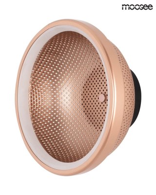 LAMPA ŚCIENNA KINKIET LUMINOS, MIEDZIANA, MOOSEE, LED 16W, 3000K, LOFT
