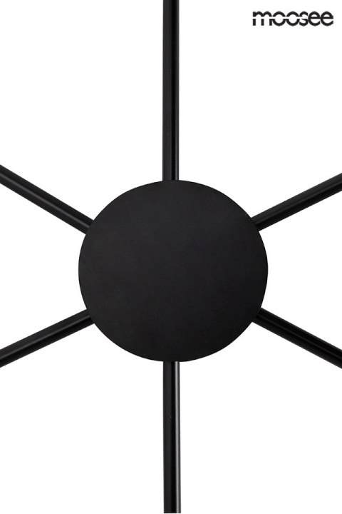 KINKIET LAMPA ŚCIENNA PLAFON VERTO CZARNA LED, MOOSEE, NOWOCZESNA, LOFT