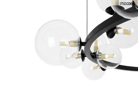 LAMPA WISZĄCA MOOSEE LUMINOSO, CZARNA, 20XG9, ŻYRANDOL, LOFT, NOWOCZESNA