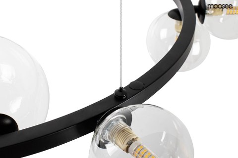 LAMPA WISZĄCA MOOSEE LUMINOSO, CZARNA, 20XG9, ŻYRANDOL, LOFT, NOWOCZESNA