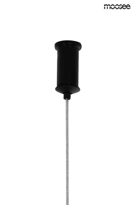 LAMPA WISZĄCA AURAE MOOSEE, CZARNA, NOWOCZESNA, DESIGN, SALON, LOFT, 85CM