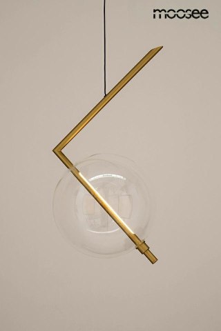LAMPA WISZĄCA AURELIA ZŁOTA MOOSEE, SZKLANA KULA, LED, NOWOCZESNA, LOFT
