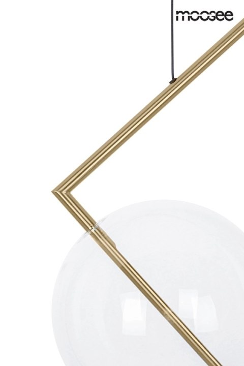 LAMPA WISZĄCA AURELIA ZŁOTA MOOSEE, SZKLANA KULA, LED, NOWOCZESNA, LOFT