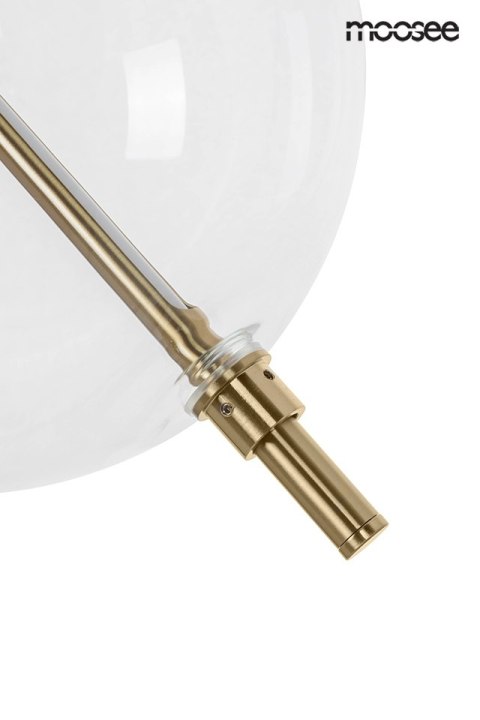 LAMPA WISZĄCA AURELIA ZŁOTA MOOSEE, SZKLANA KULA, LED, NOWOCZESNA, LOFT