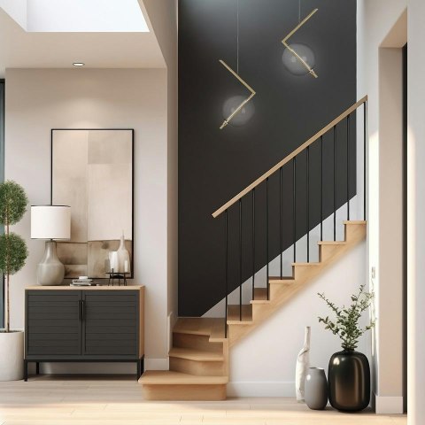 LAMPA WISZĄCA AURELIA ZŁOTA MOOSEE, SZKLANA KULA, LED, NOWOCZESNA, LOFT