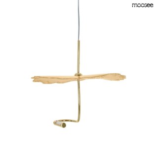 LAMPA WISZĄCA AURELIA ZŁOTA MOOSEE, LED, SALON, NOWOCZESNA, EKSKLUZYWNA