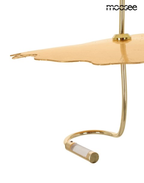 LAMPA WISZĄCA AURELIA ZŁOTA MOOSEE, LED, SALON, NOWOCZESNA, EKSKLUZYWNA