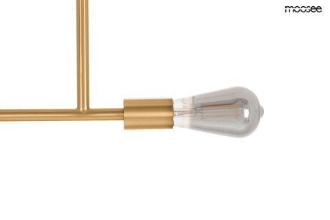 LAMPA WISZĄCA AURAE MOOSEE, ZŁOTA, DYMIONA, LOFT, SALON, INDUSTRIALNA, E27