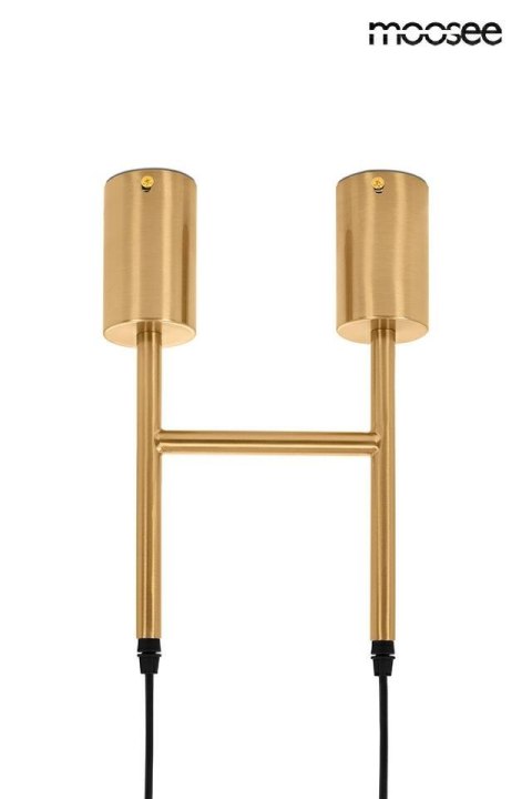 LAMPA WISZĄCA AURAE MOOSEE, ZŁOTA, DYMIONA, LOFT, SALON, INDUSTRIALNA, E27
