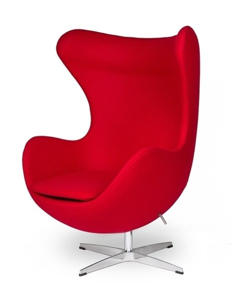 FOTEL EGG, JAJO, CZERWONY, OBROTOWY, METAL, DO SALONU, NOWOCZESNY, WEŁNA FOTEL EGG, JAJO, CZERWONY, OBROTOWY, METAL, DO SALONU, NOWOCZESNY, WEŁNA