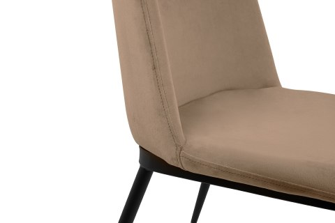 TAPICEROWANE KRZESŁO GLAMOUR - NAPOLI, JASNY BRĄZ, BEŻ, WELUROWE, DO SALONU TAPICEROWANE KRZESŁO GLAMOUR - NAPOLI, JASNY BRĄZ, BEŻ, WELUROWE, DO SALONU