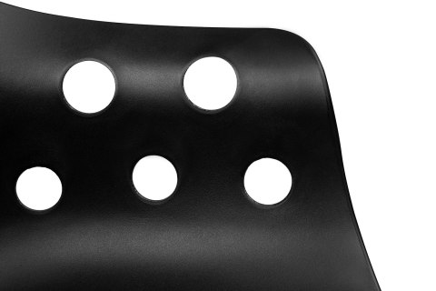 AŻUROWE CZARNE KRZESŁO CANTON Z PODŁOKIETNIKAMI LOFT, NIETYPOWE, NOWOCZESNE AŻUROWE CZARNE KRZESŁO CANTON Z PODŁOKIETNIKAMI LOFT, NIETYPOWE, NOWOCZESNE