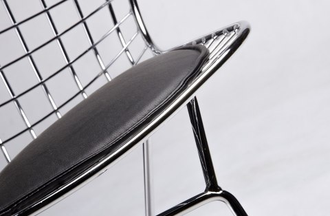METALOWE CHROMOWANE KRZESŁO LOFT, INDUSTRIALNE, KRATA, Z PODUSZKĄ DO SALONU METALOWE CHROMOWANE KRZESŁO LOFT, INDUSTRIALNE, KRATA, Z PODUSZKĄ DO SALONU
