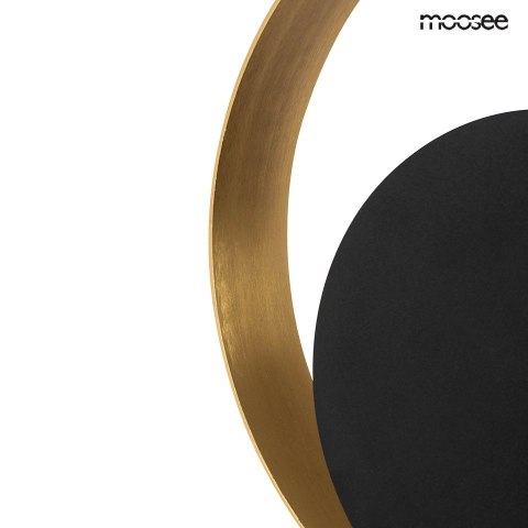 LAMPA ŚCIENNA KINKIET LUCERO, CZARNA, ZŁOTA, NOWOCZESNA, MOOSEE, G9, METAL