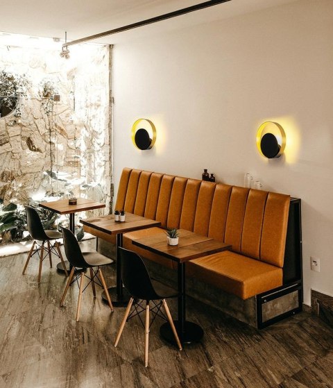 LAMPA ŚCIENNA KINKIET LUCERO, CZARNA, ZŁOTA, NOWOCZESNA, MOOSEE, G9, METAL