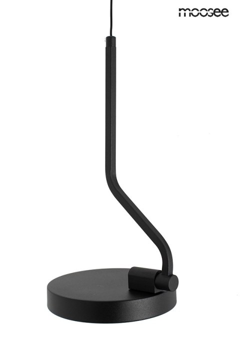 LAMPA ŚCIENNA KINKIET LUMENA CZARNA MOOSEE, LED 30W, 3 KLOSZE, OBROTOWA