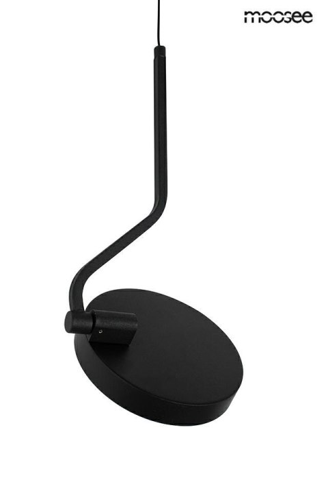 LAMPA ŚCIENNA KINKIET LUMENA CZARNA MOOSEE, LED 30W, 3 KLOSZE, OBROTOWA
