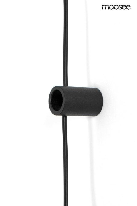 LAMPA ŚCIENNA KINKIET LUMENA CZARNA MOOSEE, LED 30W, 3 KLOSZE, OBROTOWA